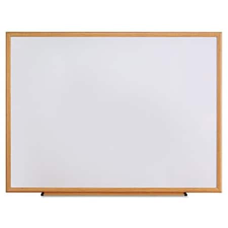 COOLCRAFTS Dry Erase Board; Melamine; 48 x 36; Oak Frame CO883735